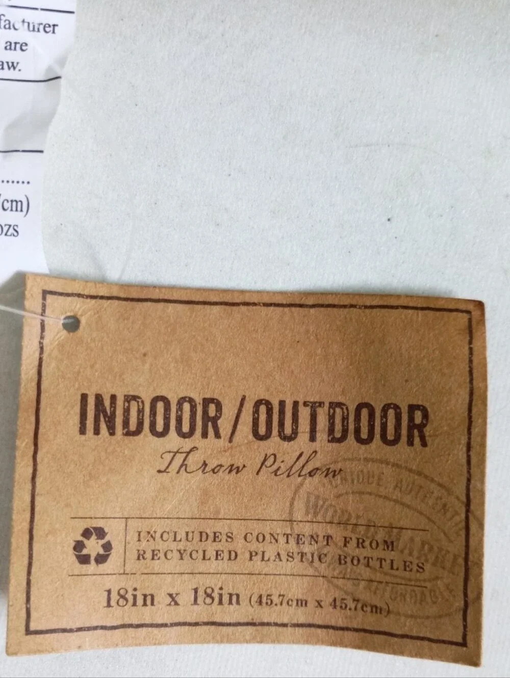 World Market indoor/outdoor textured Southwestern style throw pillow